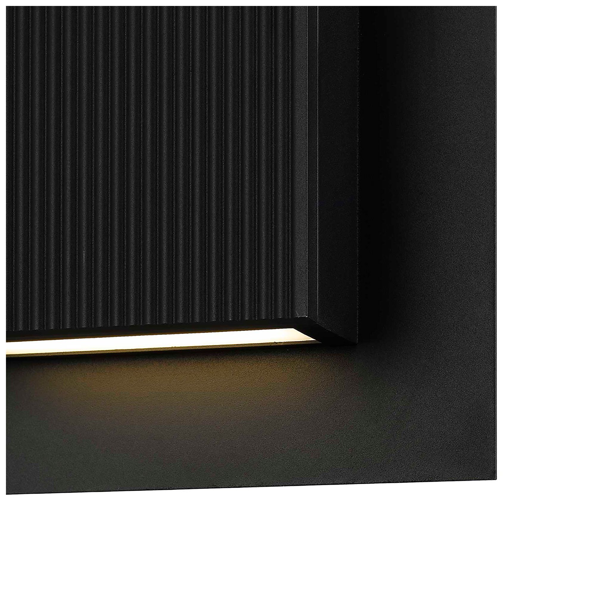 Image 5 Alteck Miami 10 1/4" High Sand Black LED Wall Sconce more views