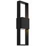 1_Alteck Miami 18" High Sand Black LED Wall Sconce