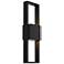 Alteck Miami 18" High Sand Black LED Wall Sconce