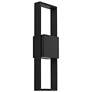 2_Alteck Miami 18" High Sand Black LED Wall Sconce more views