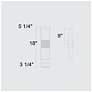 5_Alteck Miami 18" High Sand Black LED Wall Sconce more views