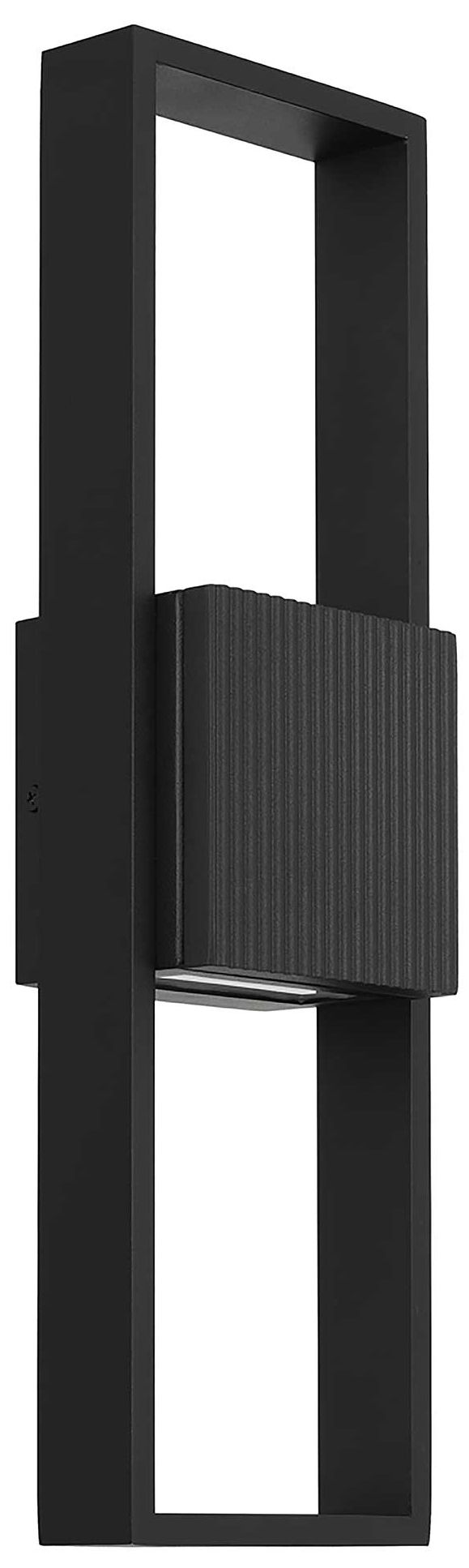 Image 2 Alteck Miami 18" High Sand Black LED Wall Sconce more views