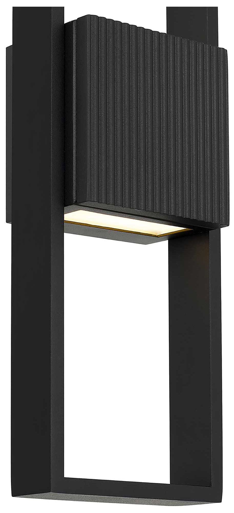 Image 3 Alteck Miami 18" High Sand Black LED Wall Sconce more views