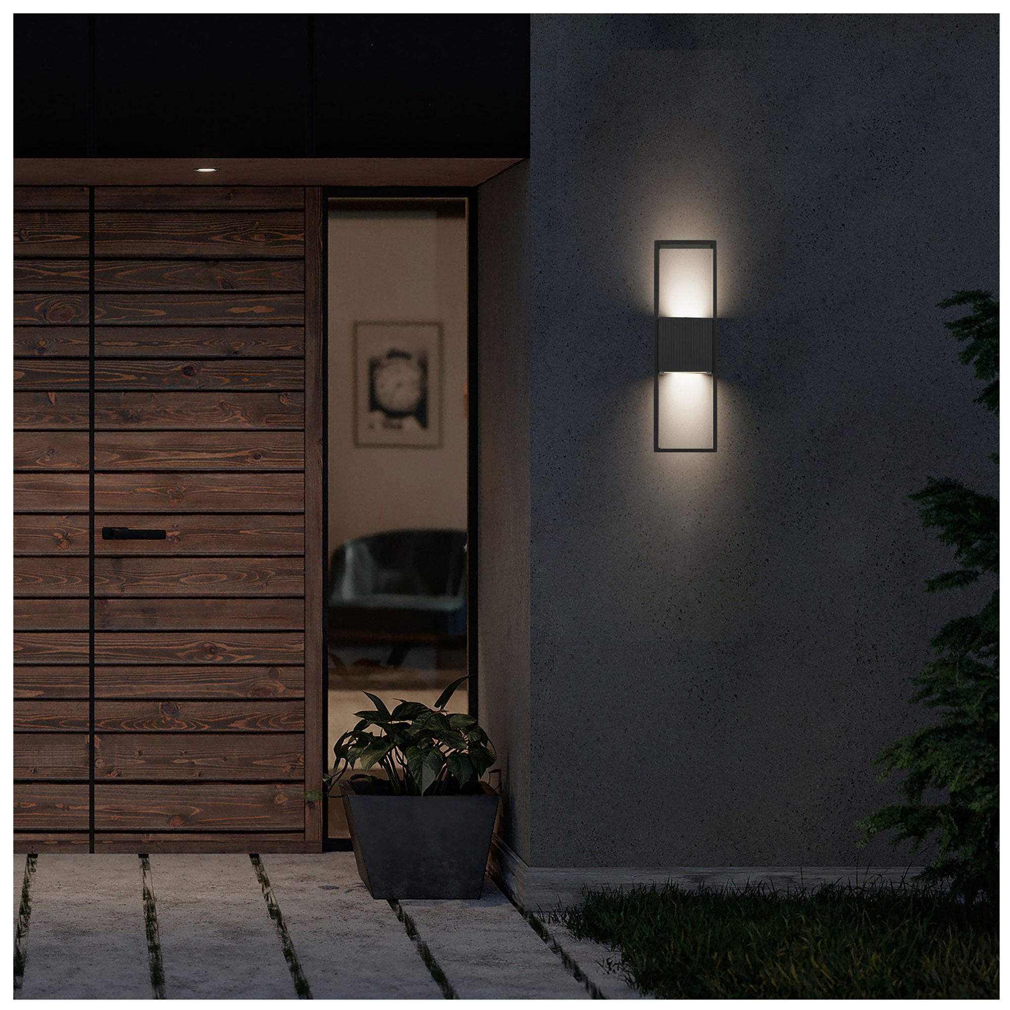 Image 4 Alteck Miami 18" High Sand Black LED Wall Sconce more views