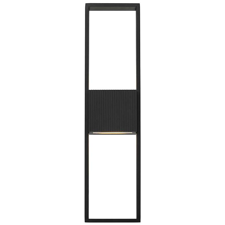 Image 3 Alteck Miami 24" High Sand Black LED Wall Sconce more views
