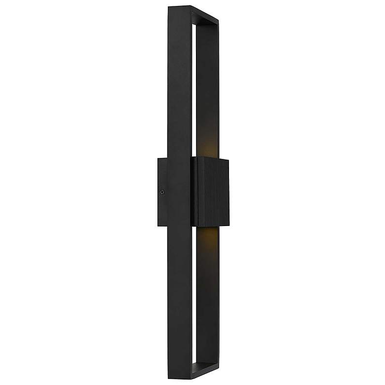 Image 4 Alteck Miami 24" High Sand Black LED Wall Sconce more views