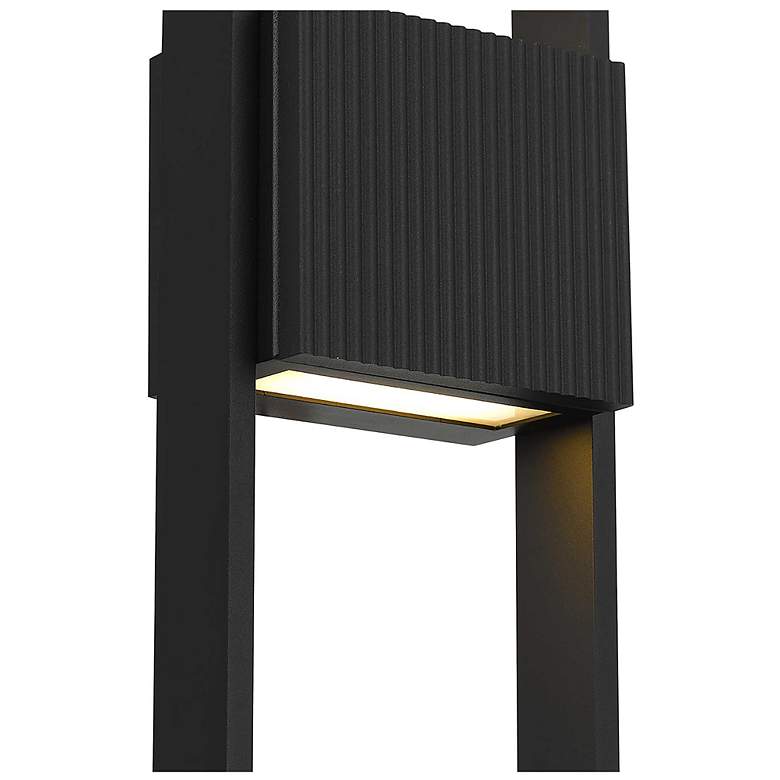 Image 5 Alteck Miami 24" High Sand Black LED Wall Sconce more views