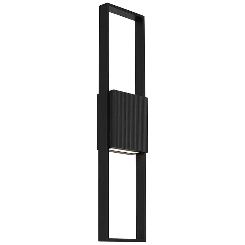Image 1 Alteck Miami 32" High Sand Black LED Wall Sconce