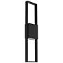 1_Alteck Miami 32" High Sand Black LED Wall Sconce
