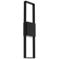 Alteck Miami 32" High Sand Black LED Wall Sconce