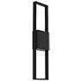 2_Alteck Miami 32" High Sand Black LED Wall Sconce more views