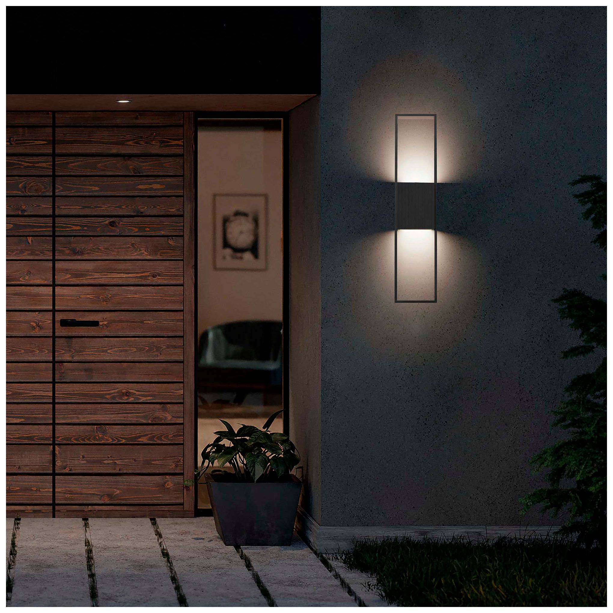 Image 6 Alteck Miami 32" High Sand Black LED Wall Sconce more views