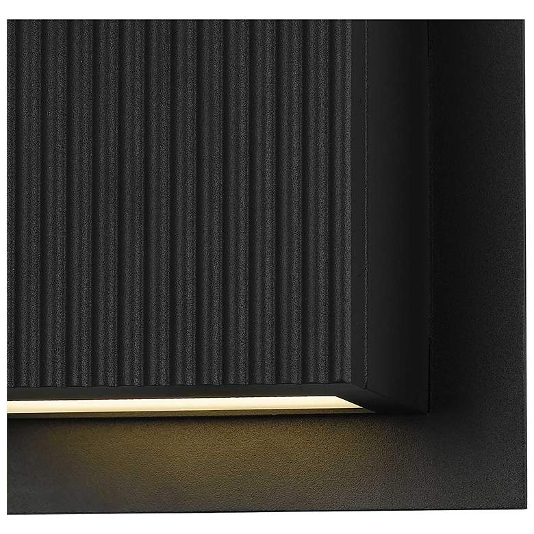 Image 5 Alteck Miami 6 1/4" High Sand Black LED Wall Sconce more views