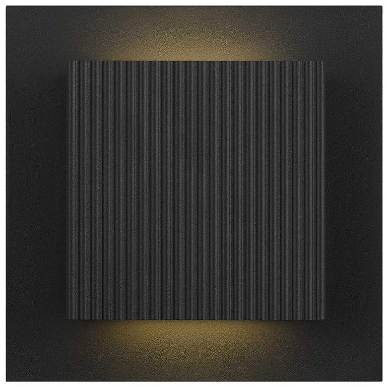 Image 3 Alteck Miami 8" High Sand Black LED Wall Sconce more views