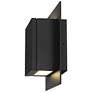 4_Alteck Miami 8" High Sand Black LED Wall Sconce more views