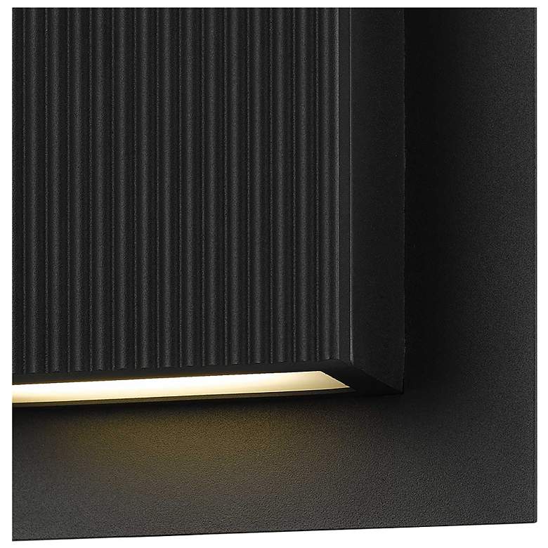 Image 5 Alteck Miami 8" High Sand Black LED Wall Sconce more views