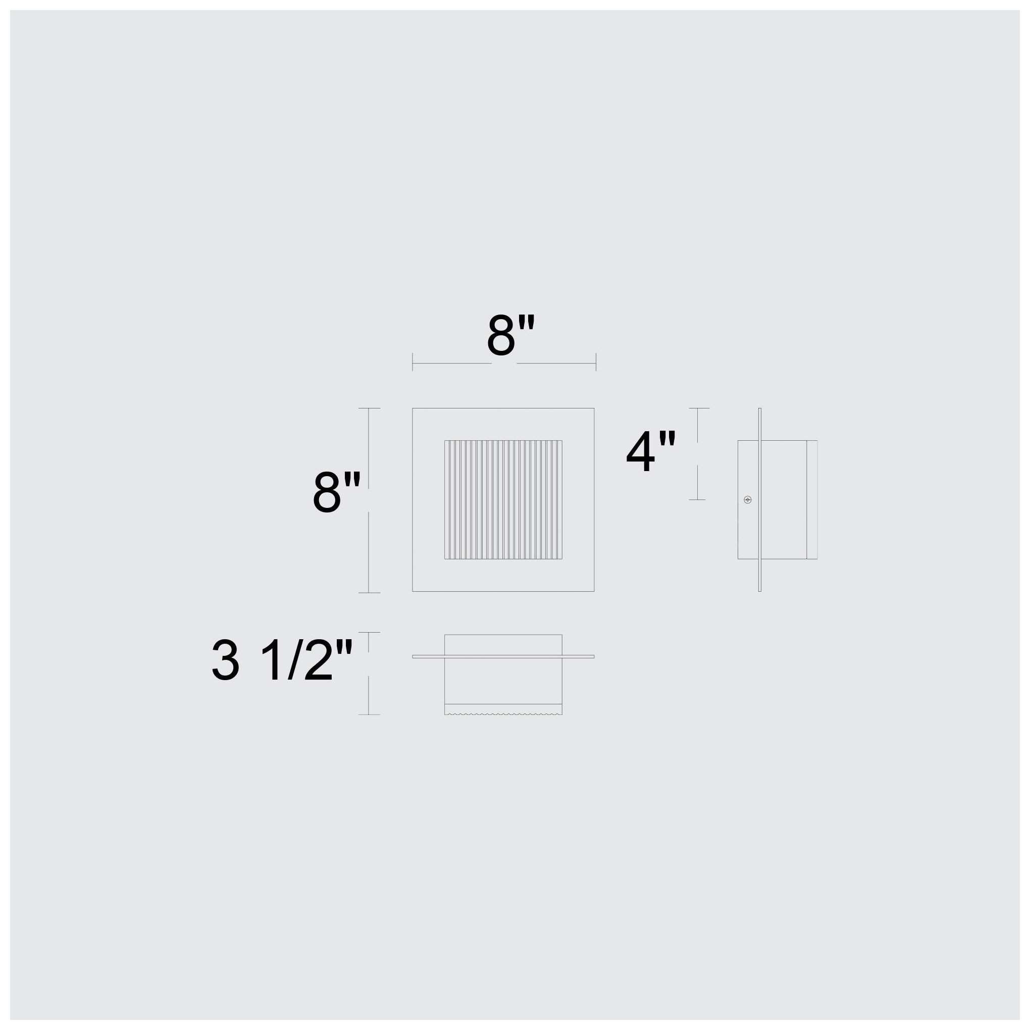 Image 7 Alteck Miami 8" High Sand Black LED Wall Sconce more views