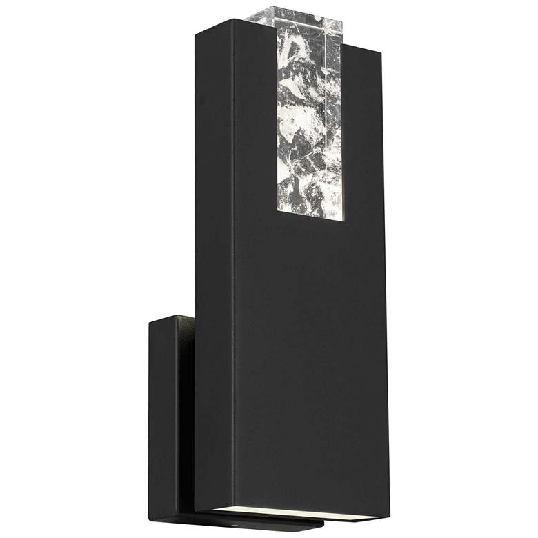 Image 1 Alteck Mille 12 3/4" High Sand Black LED Wall Sconce