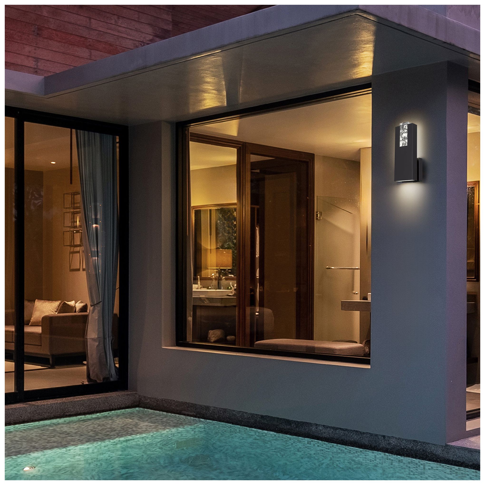 Image 7 Alteck Mille 12 3/4" High Sand Black LED Wall Sconce more views