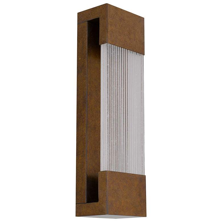 Image 2 Alteck Mystic 20" High Painted Patina Brass LED Wall Sconce more views
