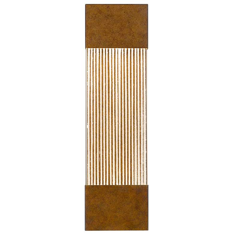 Image 3 Alteck Mystic 20" High Painted Patina Brass LED Wall Sconce more views