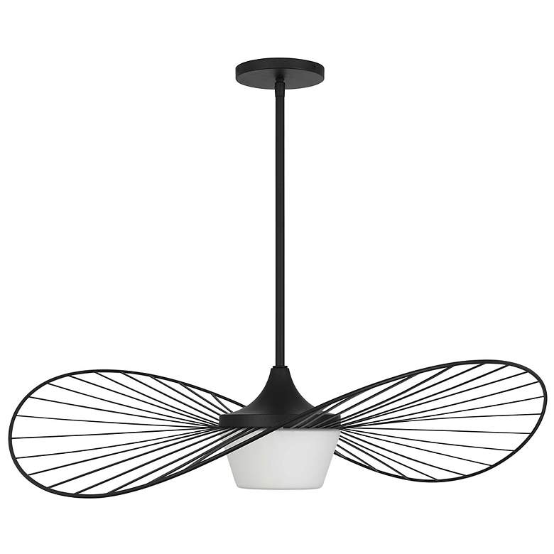 Image 2 Alteck New Wave 34" Sand Black LED Pendant more views