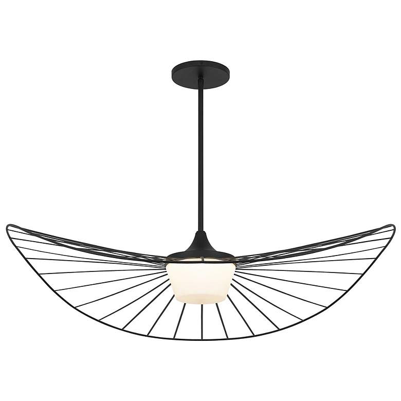 Image 4 Alteck New Wave 44" Sand Black LED Pendant more views