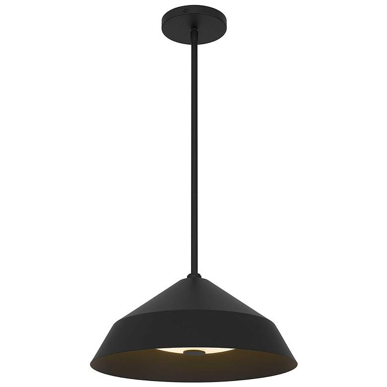 Image 1 Alteck Nin 14" Sand Black LED Pendant