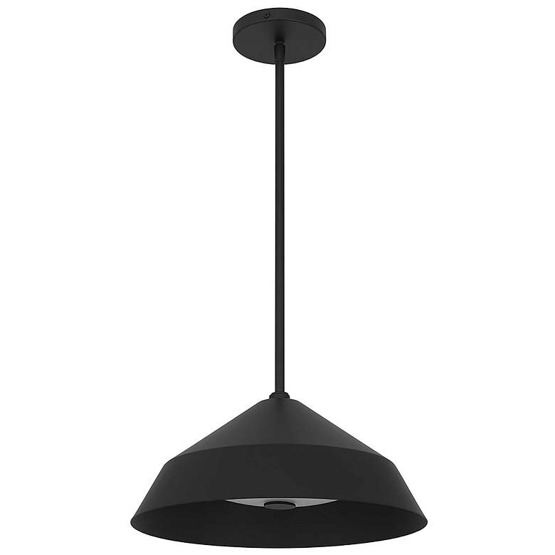 Image 2 Alteck Nin 14" Sand Black LED Pendant more views