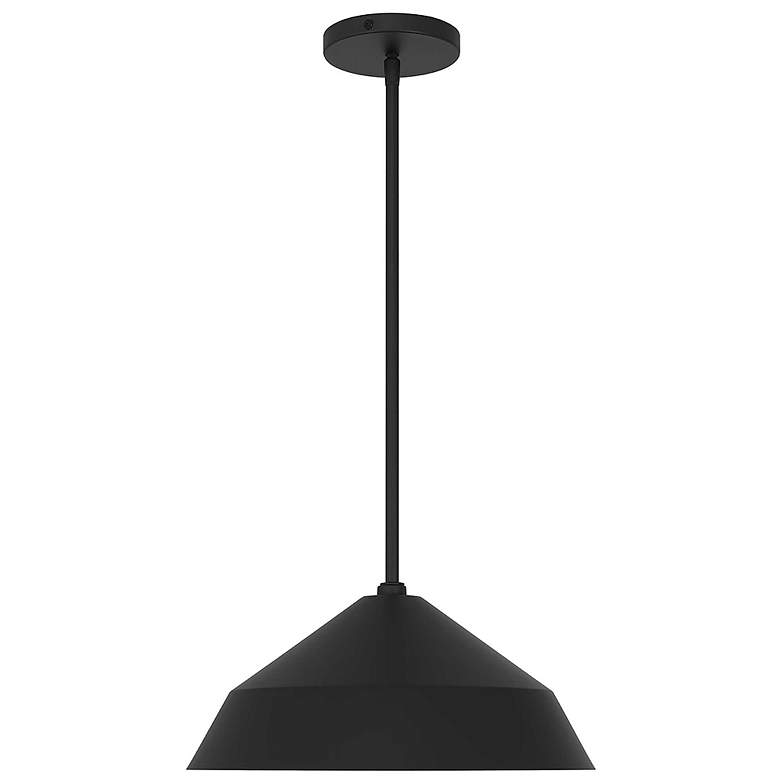 Image 3 Alteck Nin 14" Sand Black LED Pendant more views