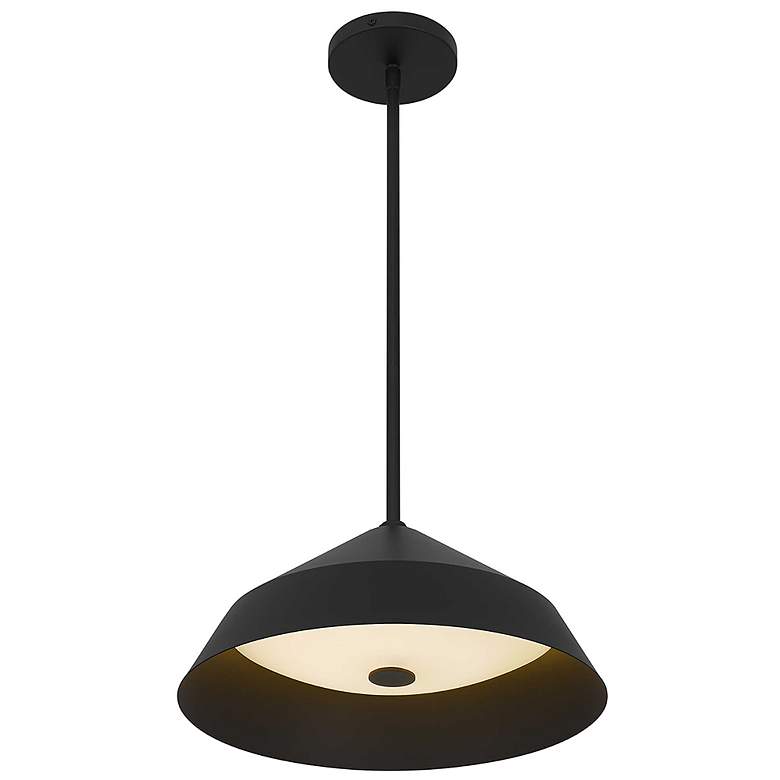 Image 4 Alteck Nin 14" Sand Black LED Pendant more views