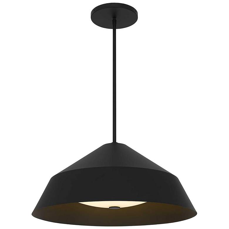 Image 1 Alteck Nin 22" Sand Black LED Pendant