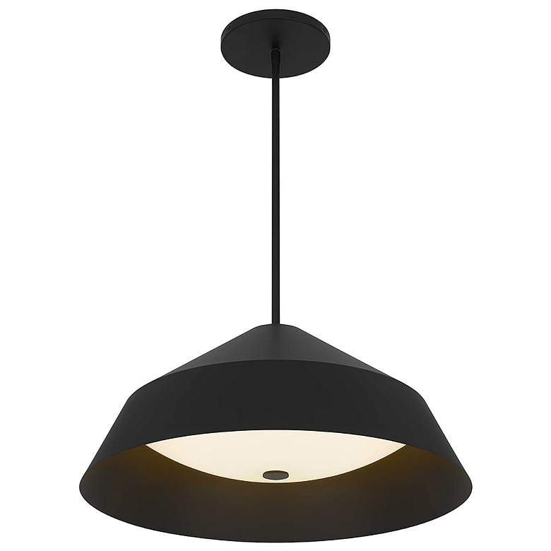 Image 4 Alteck Nin 22" Sand Black LED Pendant more views