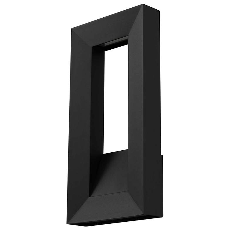 Image 2 Alteck Paletto 16" High Sand Black LED Wall Sconce more views