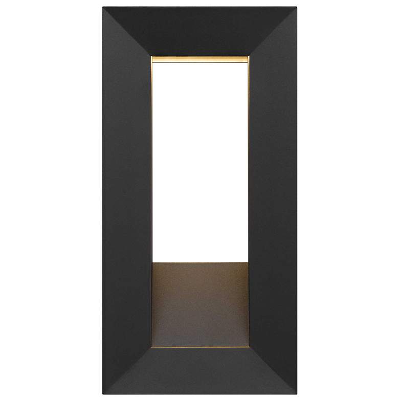 Image 3 Alteck Paletto 16" High Sand Black LED Wall Sconce more views