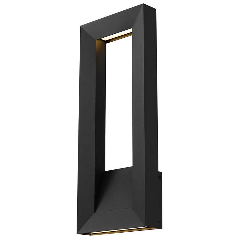 Image 1 Alteck Paletto 22" High Sand Black LED Wall Sconce
