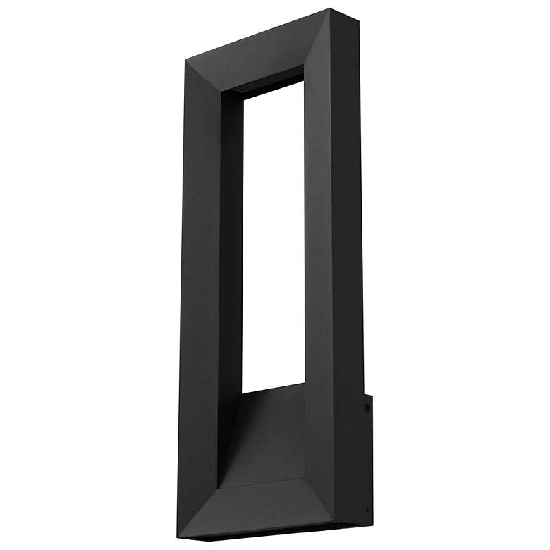 Image 2 Alteck Paletto 22" High Sand Black LED Wall Sconce more views