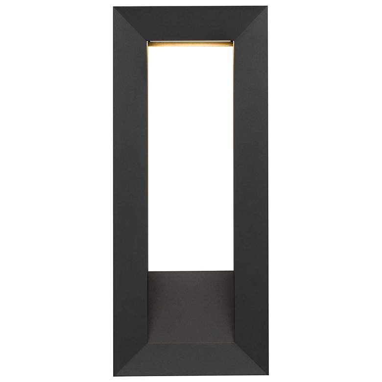 Image 3 Alteck Paletto 22" High Sand Black LED Wall Sconce more views