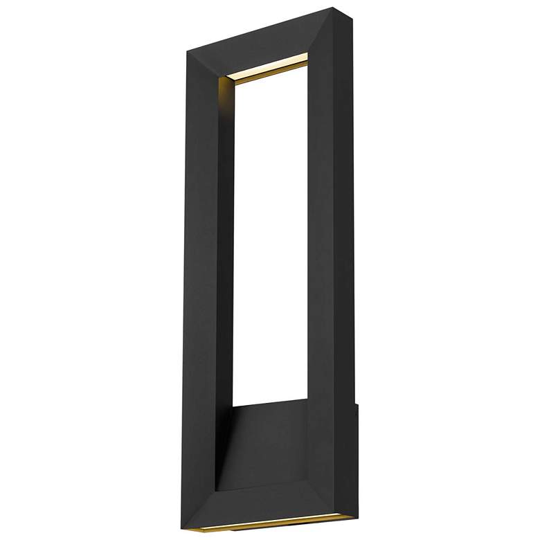 Image 1 Alteck Paletto 28" High Sand Black LED Wall Sconce