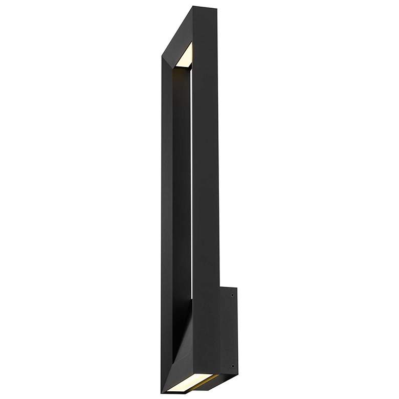 Image 4 Alteck Paletto 28" High Sand Black LED Wall Sconce more views