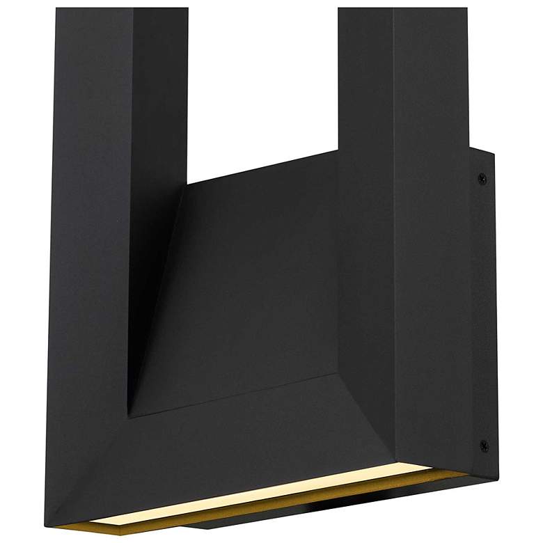 Image 5 Alteck Paletto 28" High Sand Black LED Wall Sconce more views