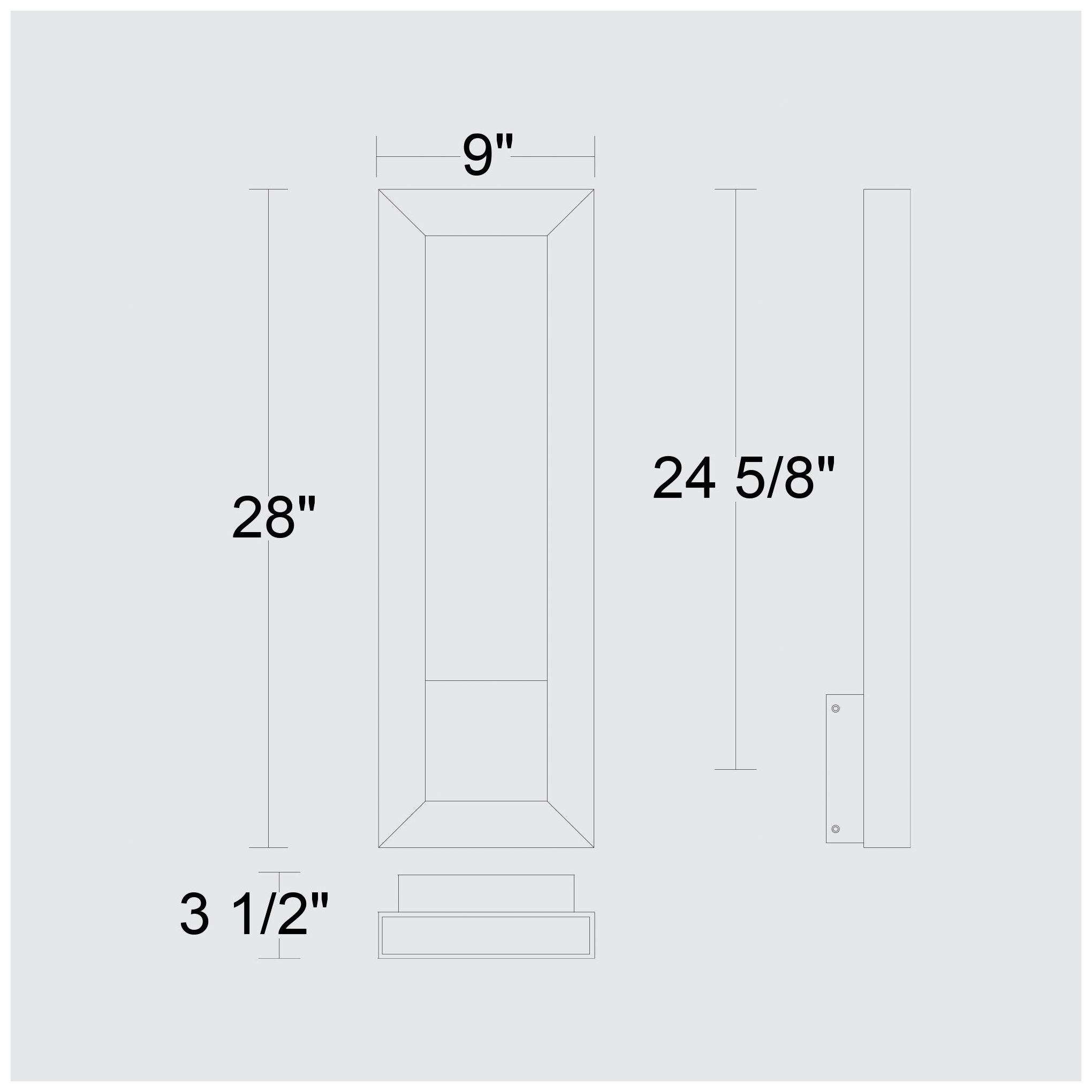 Image 7 Alteck Paletto 28" High Sand Black LED Wall Sconce more views