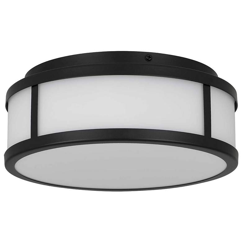 Image 2 Alteck Panel Round 10" Sand Black LED Flush Mount more views