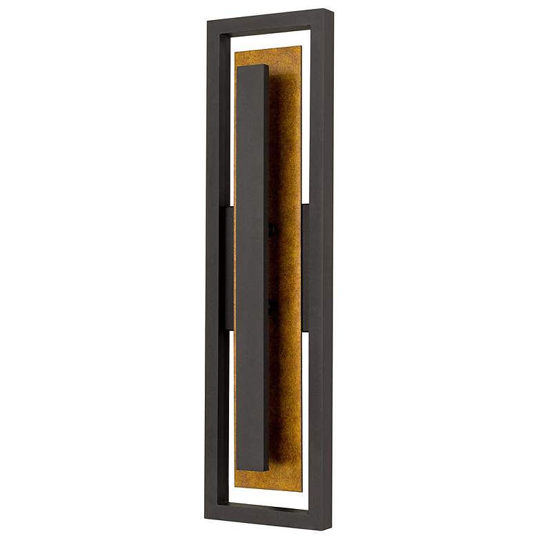 Image 2 Alteck Panels 26 1/4" High Dark Bronze LED Wall Sconce more views