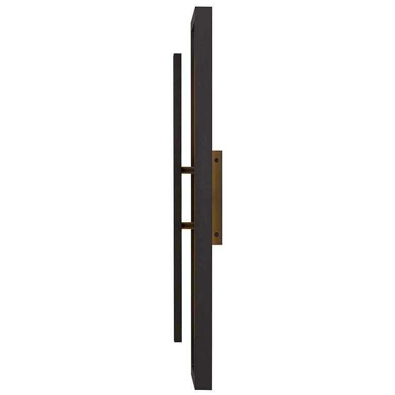 Image 4 Alteck Panels 26 1/4" High Dark Bronze LED Wall Sconce more views