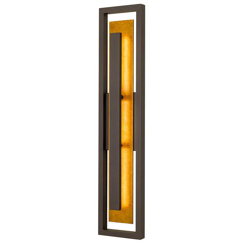 Image 1 Alteck Panels 32 1/4" High Dark Bronze LED Wall Sconce
