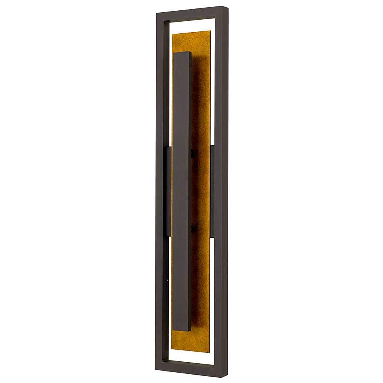 Image 2 Alteck Panels 32 1/4" High Dark Bronze LED Wall Sconce more views