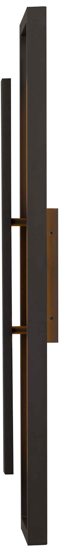 Image 4 Alteck Panels 32 1/4" High Dark Bronze LED Wall Sconce more views