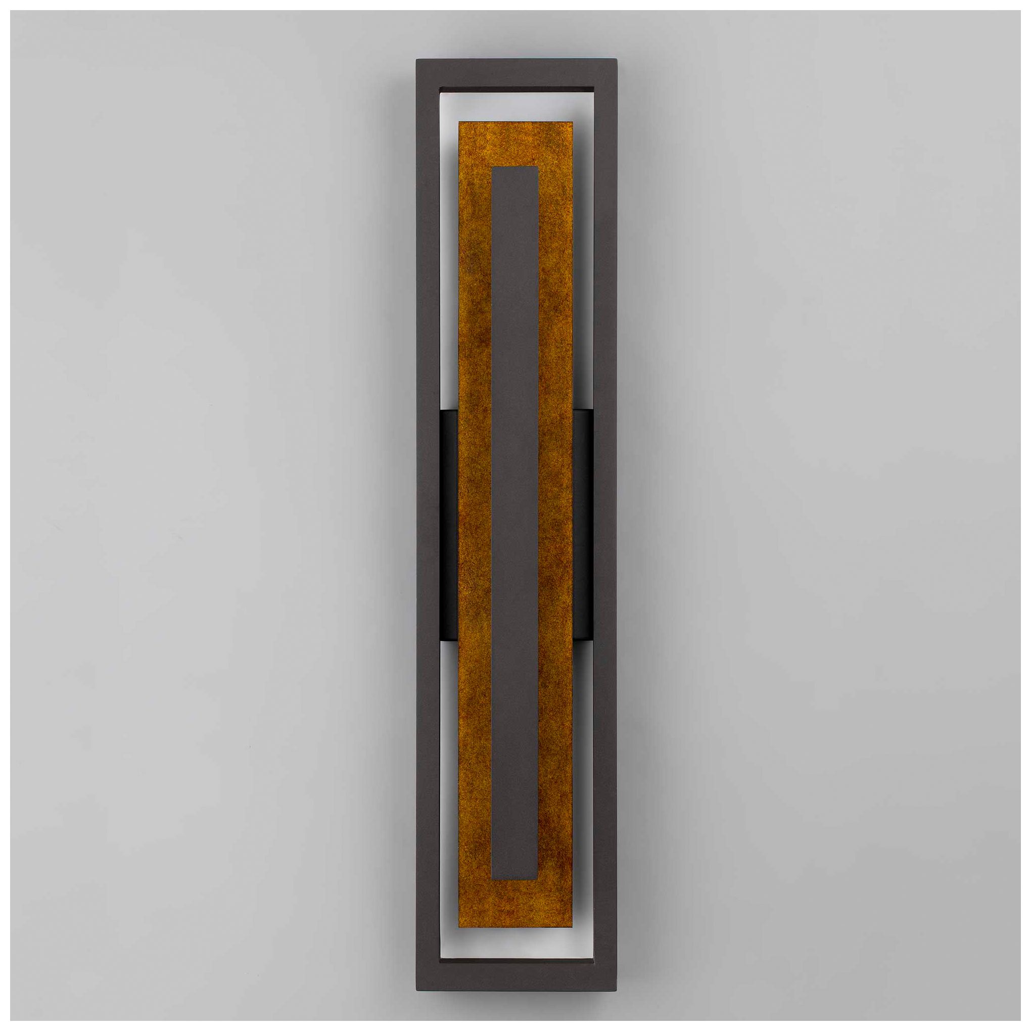 Image 6 Alteck Panels 32 1/4" High Dark Bronze LED Wall Sconce more views