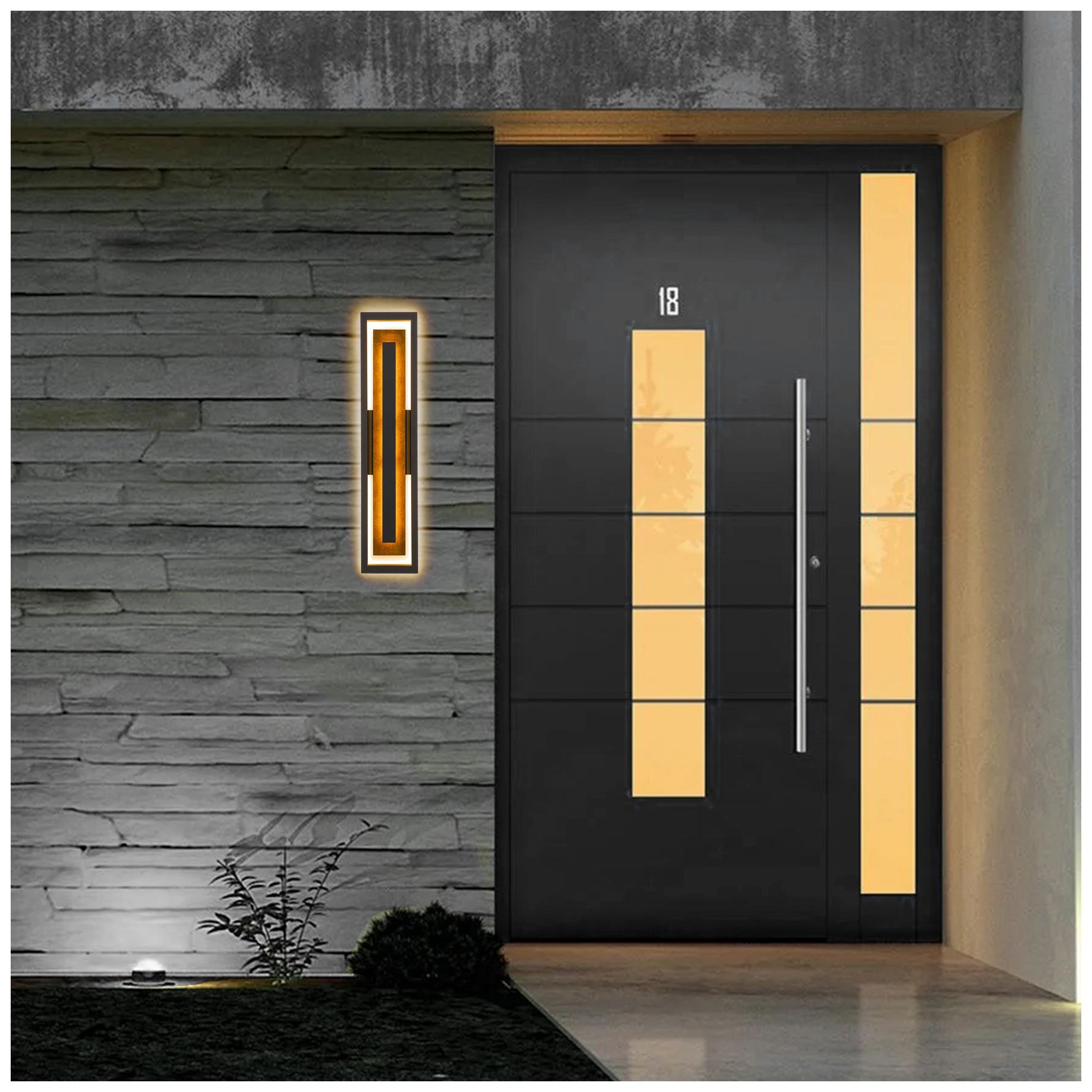 Alteck Panels 32 1/4" High Dark Bronze LED Wall Sconce